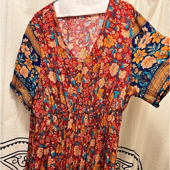 Great maxi dress for fall! Autumn colors - Picture 3 of 4